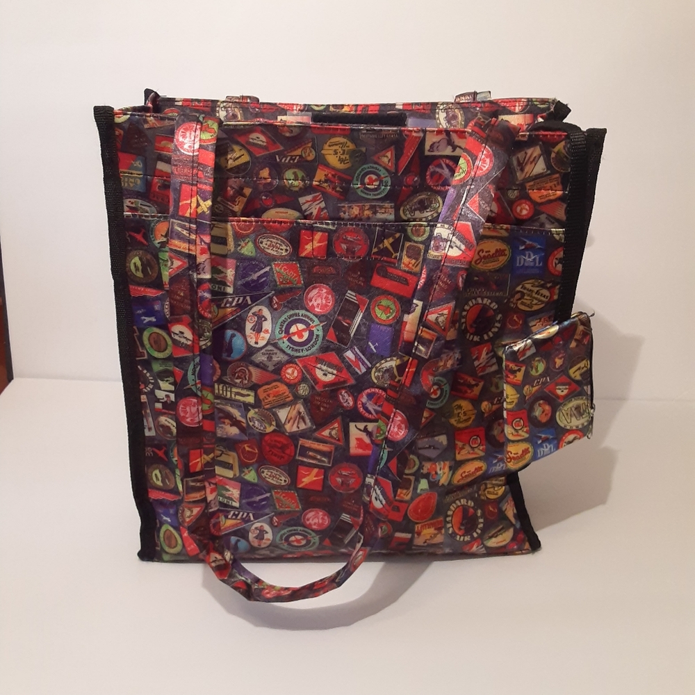 SYDNEY to Go by Sydney Love, VINTAGE Aviation/Travel Themed Shoulder/Tote  NWOT.